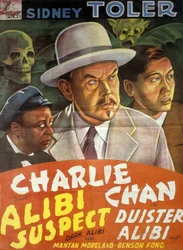 Poster voor de film Charlie Chan: Dark Alibi van Phil Karlson met Sidney Toler