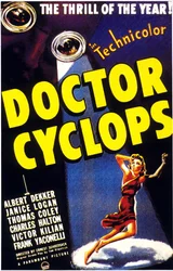 Affiche van de film Dr. Cyclops van Ernest Schoedsack met Albert Dekker 1940