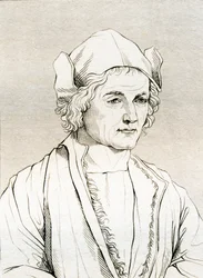 Vader van Albrecht Dürer, naar een schilderij van Albrecht Dürer in 1497, uit 