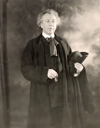 Amerikaanse architect Frank Lloyd Wright (1867-1959) ca. 1917