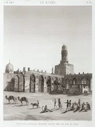 Een oude moskee bij Bab el-Nasr, Caïro, Egypte, ca. 1798