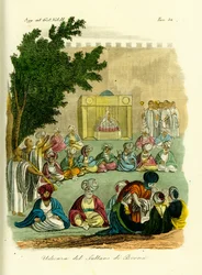 Audiëntie bij de Sultan van Bornu