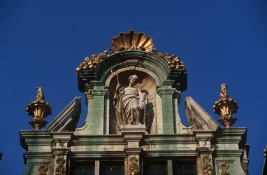 België, Brussel, Grote Markt, architectonisch detail