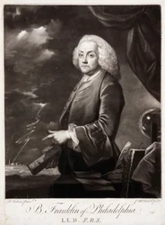 Benjamin Franklin, Amerikaanse theoreticus over statische elektriciteit