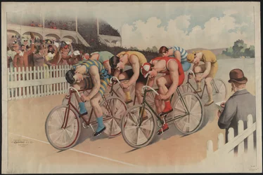 Fietswedstrijd scène