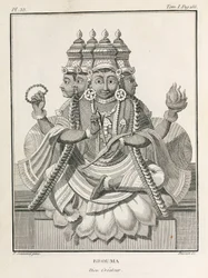 Brahma, de hindoegod van de schepping