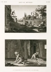 Bouwconstructie & Reparatie Timmerlieden en schrijnwerkers, Egypte, ca. 1798