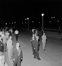 Casino werknemers in staking - Venetië - 1961
