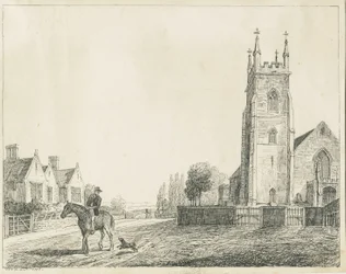 Colwich Kerk: pentekening, 1833