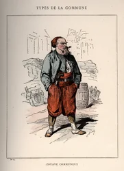 Commune van Parijs: kostuum van ZOUAVE COMMUNIEUX (14) in 