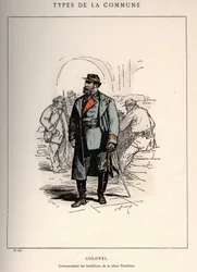 Commune van Parijs: kostuum van KOLONEL COMMANDANT LES BATALLIONS DE LA PLACE VENDOME (13) in 