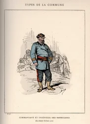 Commune van Parijs: kostuum van COMMANDANT EN INGENIEUR DES BARRICADES (23) in 