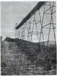 Constructie van het Kinzua-viaduct