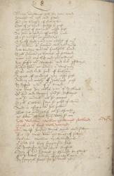 Kopie van de Kroniek van Andrew of Wyntoun, Fol 319 verso (detail), ca. 1550