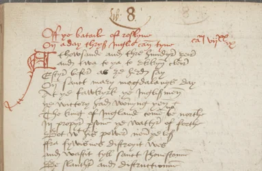 Kopie van de Kroniek van Andrew of Wyntoun, Fol 325 verso (detail), ca. 1550