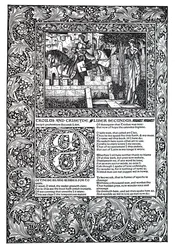 Decoratief gedicht door Geoffrey Chaucer