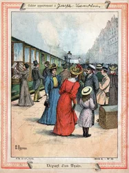 Vertrek van een trein
