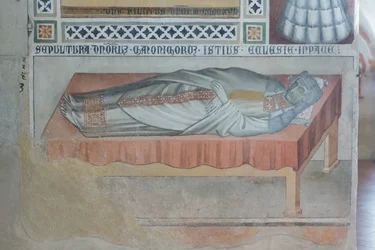 Tentoonstelling in de gewelven van het kathedraalmuseum van Prato, Italië