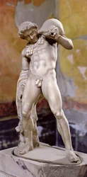 Dronken figuur, Romeins (marmer)