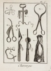 Vroege moderne chirurgische instrumenten