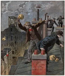Extreem rechts tijdens de Dreyfus-affaire. 1899 (gravure)