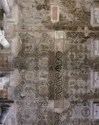 Vloer van de vroegchristelijke basiliek van Aquileia, Udine