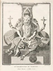 Vierde incarnatie van Vishnu, half-mens en half-leeuw