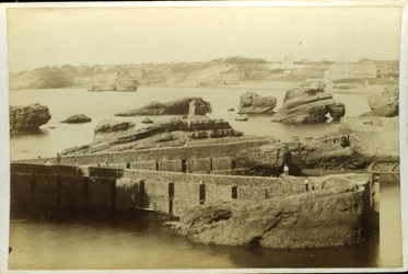 Frankrijk, Aquitanië, Pyrénées-Atlantiques (64), Biarritz: Inrichting van de vissershaven