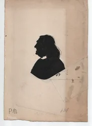 Franz Liszt (1811-1886) (ca. 1850, silhouet)