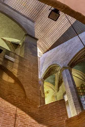 Gotische trap, XIII - XIV eeuw, Palazzo Trinci, Foligno, Umbrië