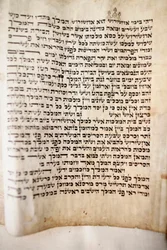 Grote koor synagoge. Oude Thora. Sint-Petersburg Rusland