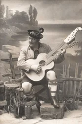 Gustav Rechl, Duitsland 1908 (zwart-wit foto)