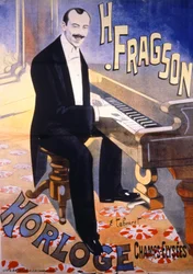 Harry Fragson bij het cabaret l