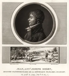 Jean Antoine Joseph Debry, Gevolmachtigd Minister van de Franse Republiek, redenaar