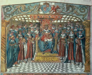 Koning Richard I en zijn baronnen