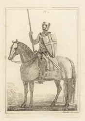 Ridder of man in wapenrusting uit de tijd van koning Hendrik II