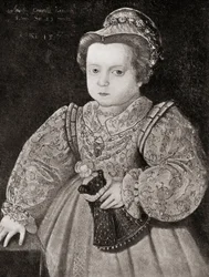 Lady Arbella Stuart als kind, uit The Girl Through the Ages, gepubliceerd 1933