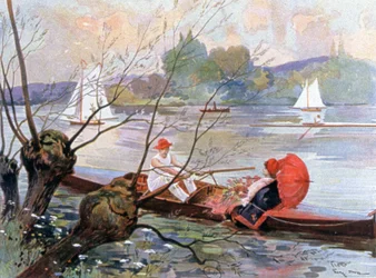 Le canotage (detail)