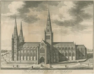 Lichfield Cathedral - Zuidaanzicht