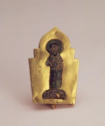 Schakel van een diadeem, met afbeelding van St. Marcus de Evangelist, Kiev