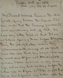 Laatste brief van Lord Nelson (1758-1805) aan Emma Hamilton, geschreven vanaf de 