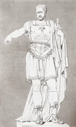 Marcus Furius Camillus (ca. 446 – 365 v.Chr.), Romeins soldaat en staatsman, uit The Historic Gallery of Portraits and Paintings, gepubliceerd 1808