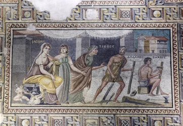 Mozaïek, Pasiphae en Daedalus