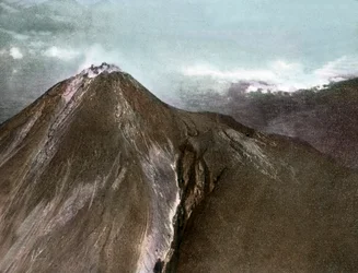 Vulkaan Merapi op het eiland Java
