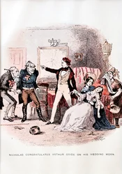 Nicholas Nickleby door C. Dickens - illustratie