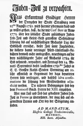 Kennisgeving door het bestuur van Straatsburg van een openbare veiling van het recht om de 
