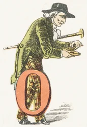 O - Tachtiger - Kinderalfabet, Editions Gordinne 1920 (gravure)