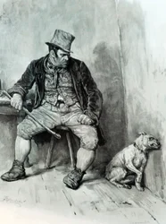 Oliver Twist, door Charles Dickens - illustratie