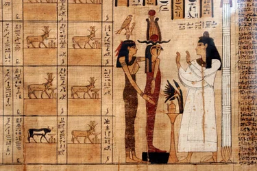 Papyrus uit een Dodenboek, Egyptisch Museum, Turijn
