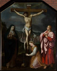 Parochiekerk (Parochiekerk Sint-Martinus). Schilderij. De kruising. 17e eeuw.